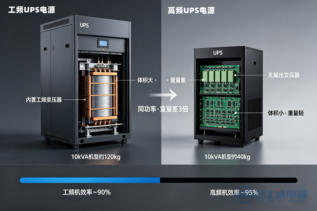 高频UPS和工频UPS的区别是什么？